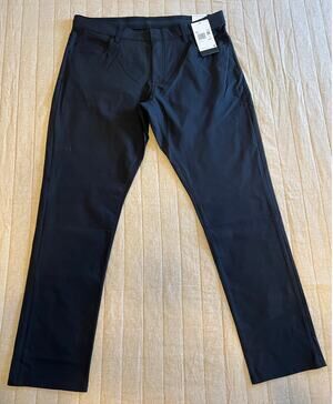 Nike Golf Pants Mens 36x32 Slim Fit Dri Fit Black Performance Stretch DA3064-010